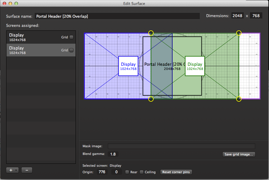 free projection edge blending software